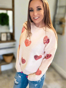 Sparkle Hearts Sweater