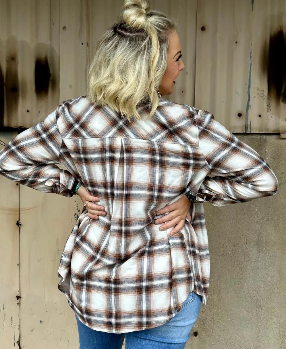 Carter Clay Flannel Top