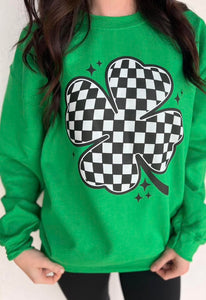 Checkered Clover Sweatshirt