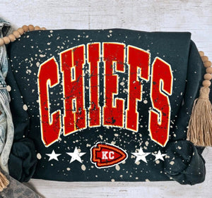 Chiefs Stars Bleached Sweatshirt