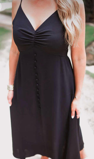 Easy to Please Button Maxi Dress