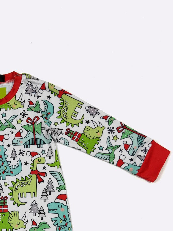 Festive Dino Boy Romper