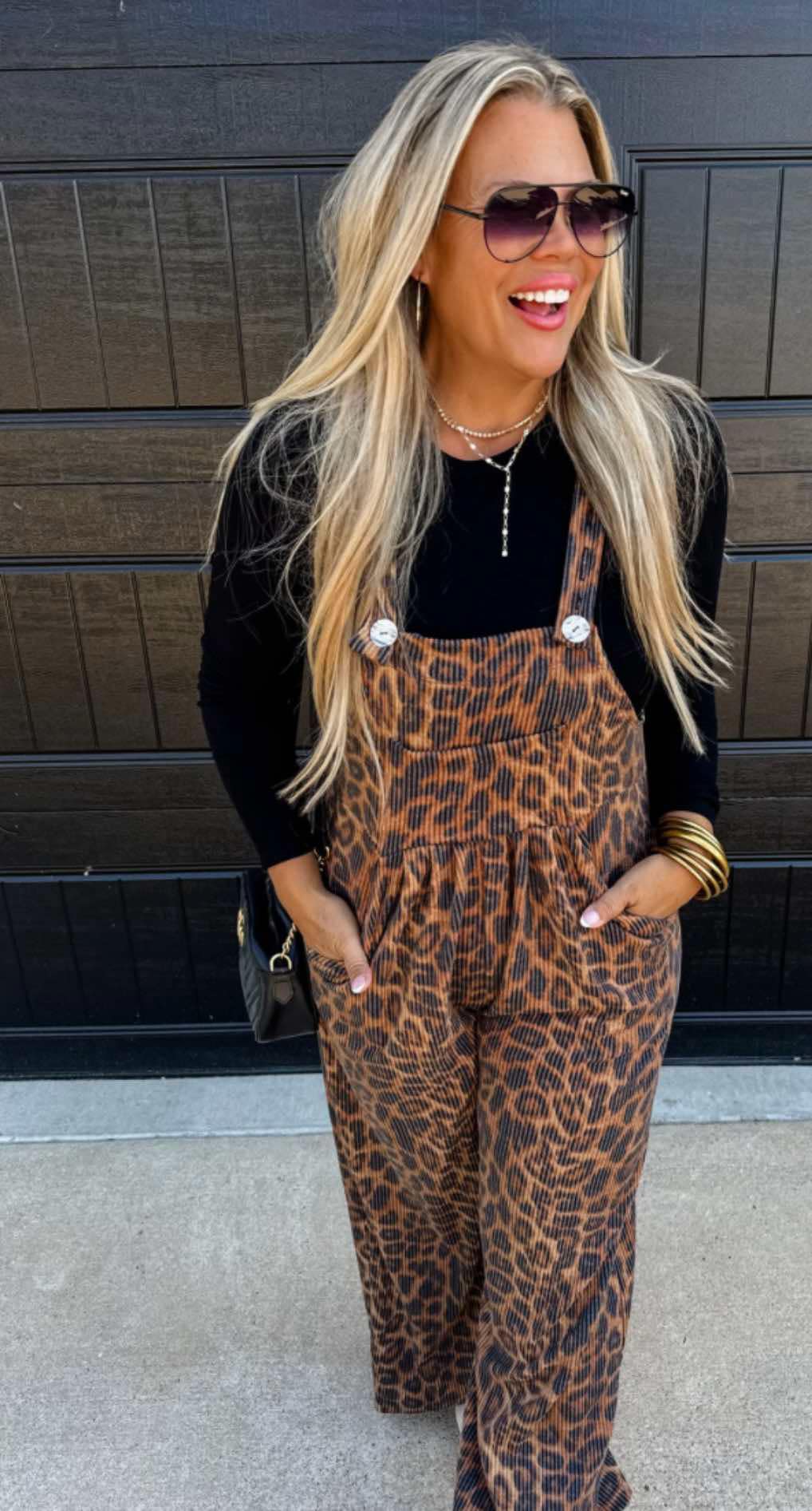 Karli Boho Overalls- Cheetah