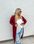 Sierra Cardigan- Burgundy