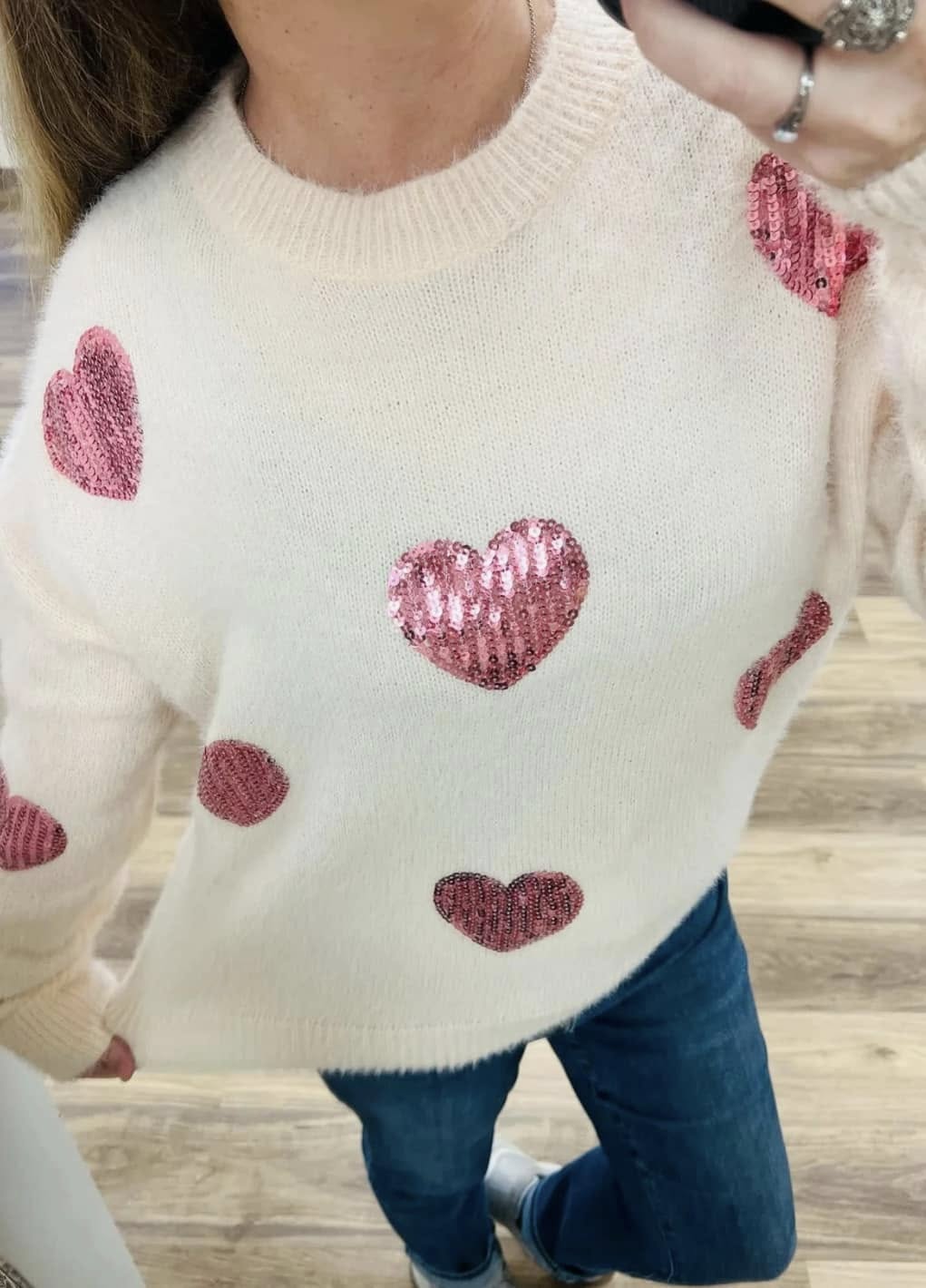 Sparkle Hearts Sweater