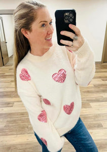 Sparkle Hearts Sweater