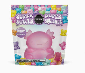 Super Duper Sugar Squisher Toy - Axolotl