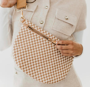 Westlyn Woven Bum Bag- Checkered