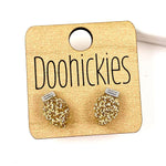 Christmas Light Studs - Christmas Earrings: Gold