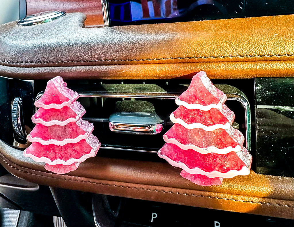 Freshie- Pink Tree Vent Clip Set